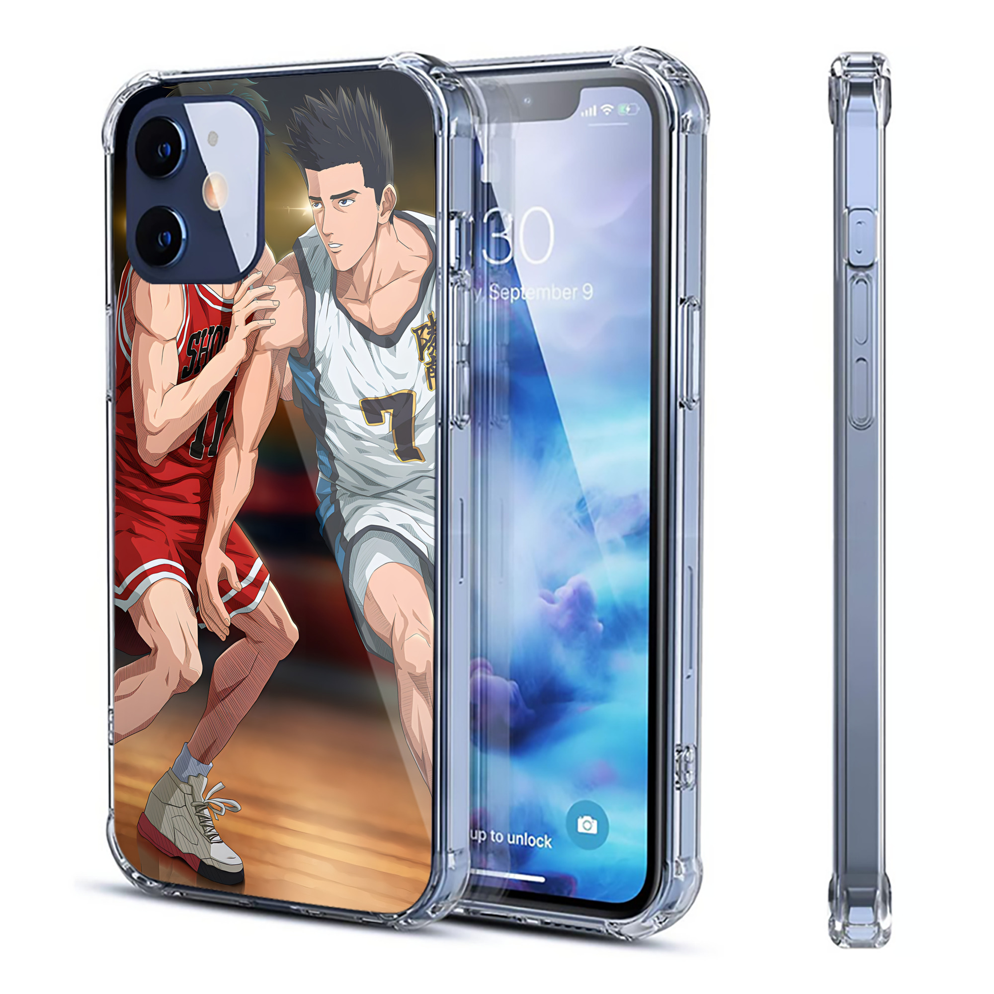 （画像用） SLAM DUNK／スラムダンク 【iPhone 12シリーズ対応】透明スマホケース（クリアソフトケース）